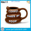 Brown funny ceramic Toy Coffee Mug wholesale